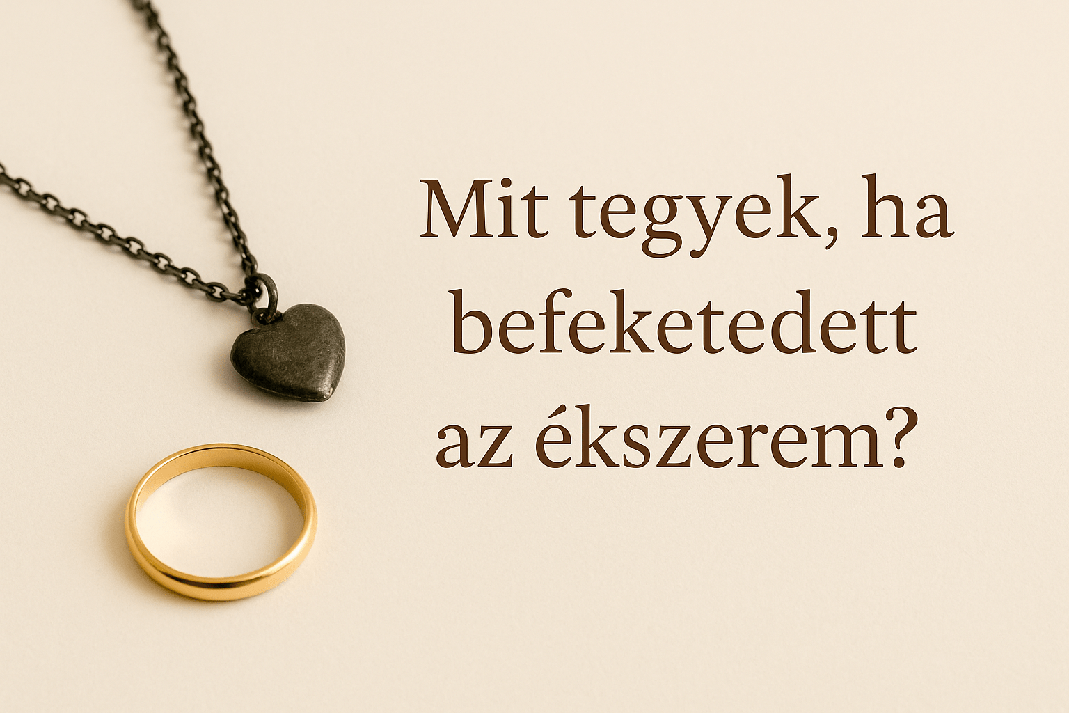 Mit tegyek, ha befeketedett az ékszerem? – A tartós ragyogás titkai - Ferro Jewelry