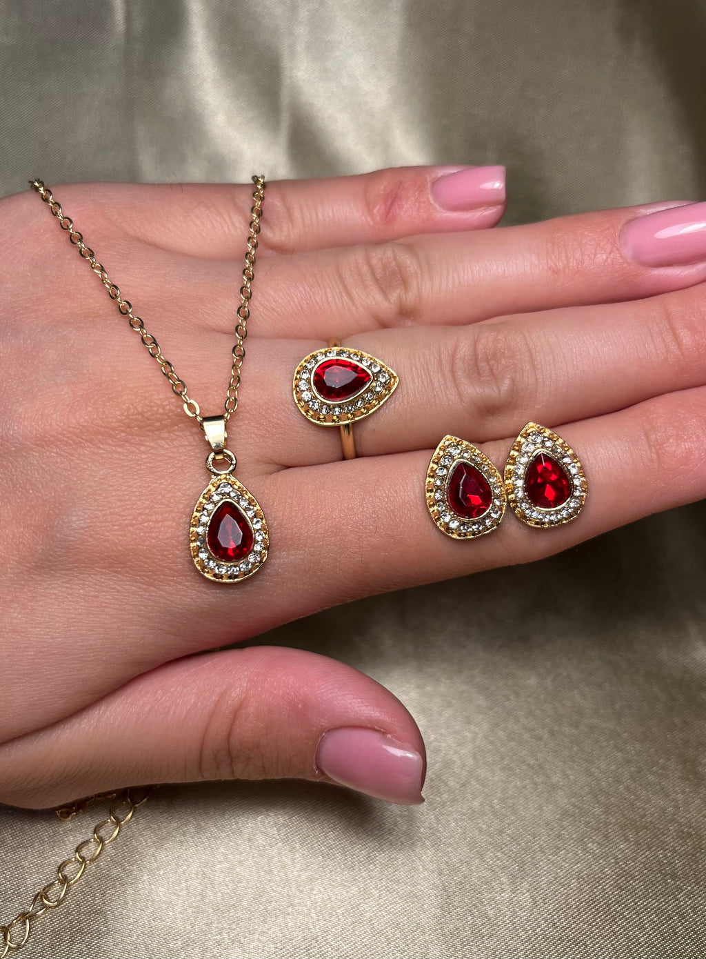 Rosemary - 18K aranyozott ékszerszett