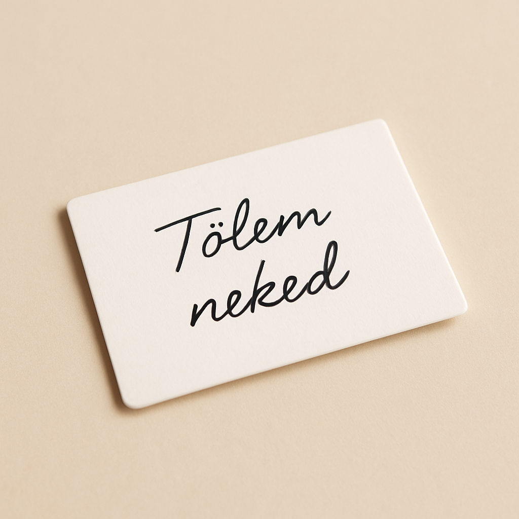 Kézzel Írt Ajándékkártya - Személyes Üzenettel