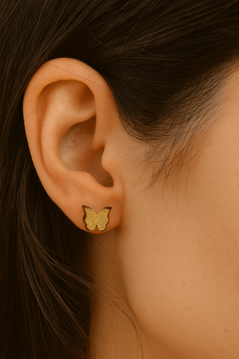 Ferro Jewelry - Fülbevaló - Belle – 18K Aranyozott Nemesacél Fülbevaló