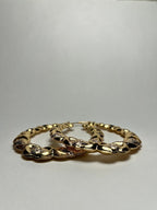 Ferro Jewelry - Fülbevaló - Boho Luna – 18K Aranyozott Nemesacél Karika Fülbevaló