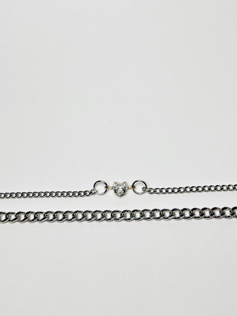 Ferro Jewelry - Páros karkötő - Eterna - Ezüstözött Nemesacél Páros Karkötő