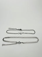 Ferro Jewelry - Páros karkötő - Eterna - Ezüstözött Nemesacél Páros Karkötő