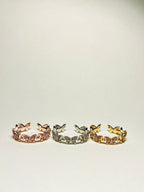 Ferro Jewelry - Gyűrű - Farfalla - 18K aranyozott nemesacél gyűrű